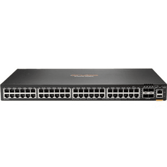 Switch HPE Aruba 6200F con 48 puertos Gigabit Ethernet Clase 4, 4 SFP+. Color Negro.
