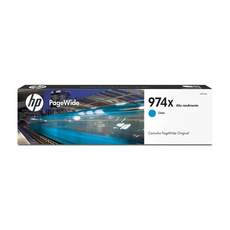 Cartucho de Tinta HP 974X color Cian PageWide L0R99AL 1