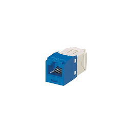 Panduit CJ688TGBU Módulo Jack estilo TG de 8 cables Categoría 6, azul