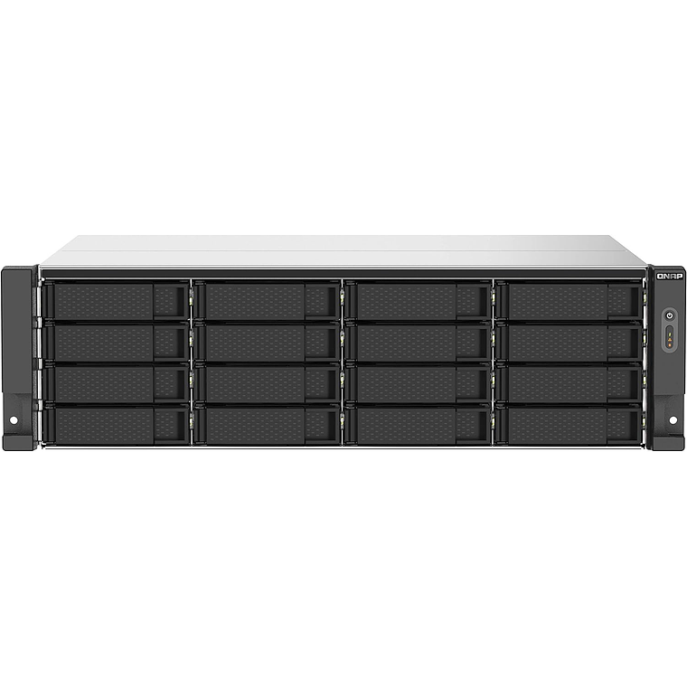 QNAP TS-1673AU-RP NAS de alto rendimiento para montaje en rack de 16 bahías con 2 puertos de 2.5GbE 1