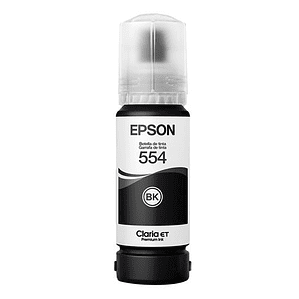 Botella de tinta Epson 554 color Negro T554120-AL 