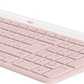 Combo teclado + mouse Logitech Slim combo MK470 Rosado 2.4GHz, USB - Miniatura 2