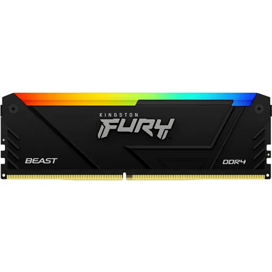 Memoria Ram 16GB  DDR4 3200Mhz CL16 Dimm Kingston FURY Beast RGB Non-ECC 