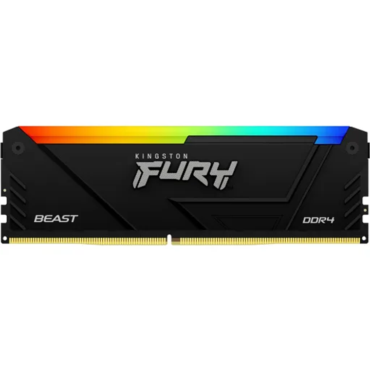 Memoria Ram 16GB DDR4 3200Mhz CL16 Dimm Kingston FURY Beast RGB Non-ECC  1