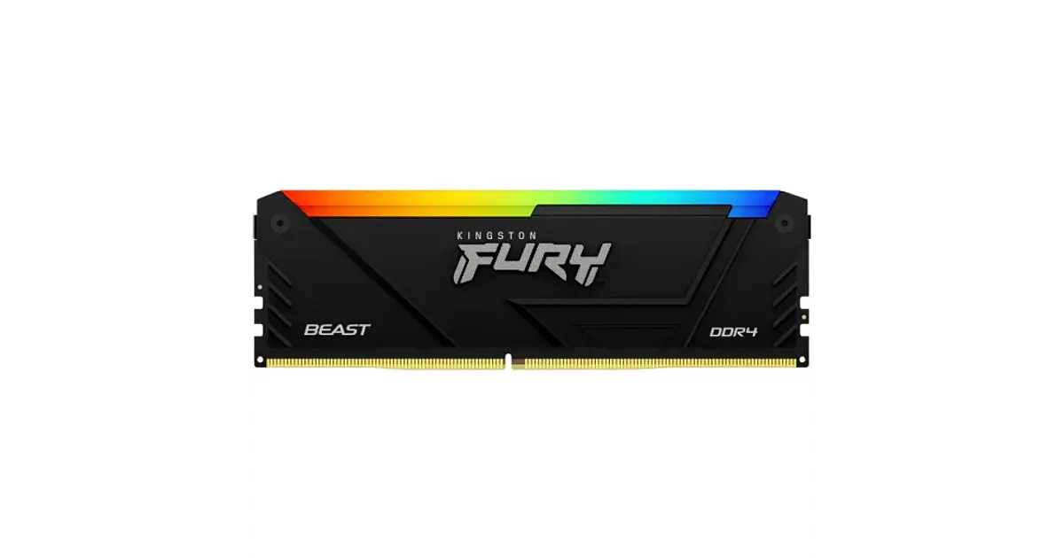 メモリー Kingston FURY BEAST DDR4 32GB (2x16GB) Memoria Ram 32GB DDR4 3200Mhz CL16 Kingston FURY Beast RGB