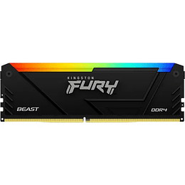 Memoria Ram 32GB DDR4 3200Mhz CL16 Dimm Kingston FURY Beast RGB Non-ECC, XMP