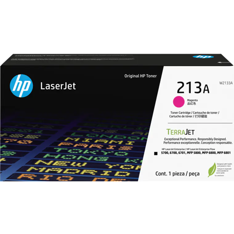 Cartucho de Tinta HP 213A Color Magenta W2133A 1