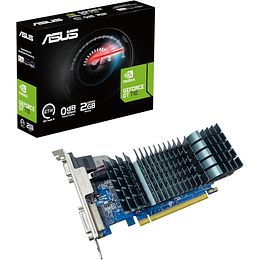 Tarjeta Gráfica ASUS GeForce® GT 710 con refrigeración pasiva y silenciosa 2GB