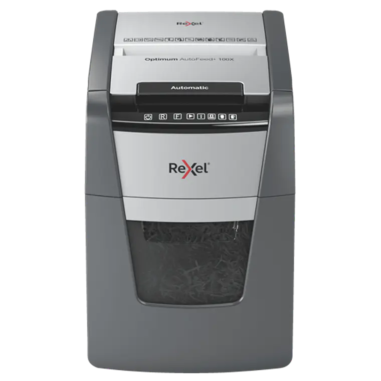 Trituradora de Papel Rexel Optimum AutoFeed 100X (hasta 100 Hojas, ciclo 30 Minutos) 1