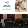 Adaptador de audio inalámbrico con enchufe auxiliar doble plegable ( para Nintendo Switch, TV, estéreo de hogar/automóvil)