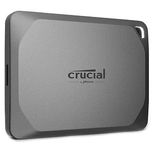 Disco duro 2TB externo SSD | Crucial X9 Pro, USB 3.2 Gris.