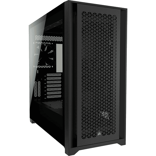 Caja ATX de torre Corsair 5000D Airflow (  panel lateral con ventana (cristal templado), sin fuente de alimentación, negro)