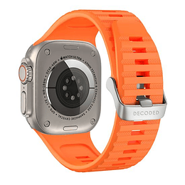 Banda para Apple Watch 49mm de Silicona Ultra Tracción Decoded naranja