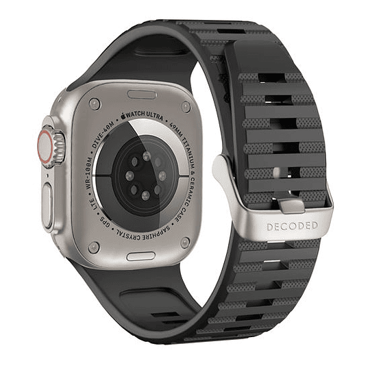 Banda para Apple Watch 49mm de Silicona Ultra Tracción Decoded negra 