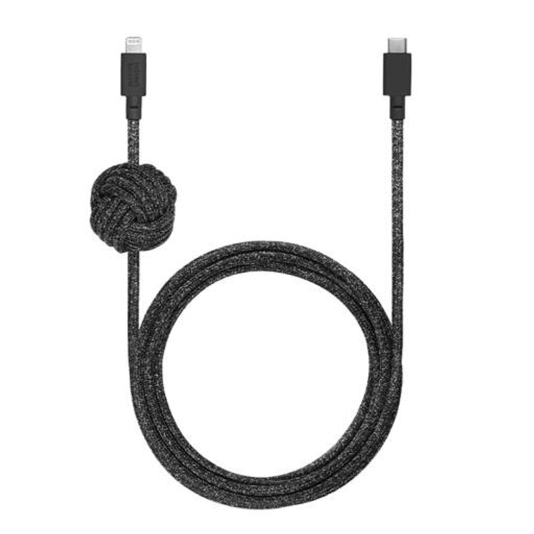 Cable de Carga Native Union, Lightning Macho a USB-C Macho, 3 Metros, Negro 1