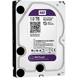 Disco duro 1TB interno | WD Purple 3.5“ SATA para videovigilancia 