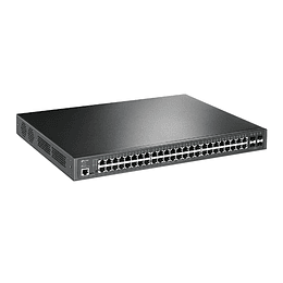 Switch 52 puertos administrado JetStream Gigabit L2+ con 48 puertos PoE+ Conmutador 
