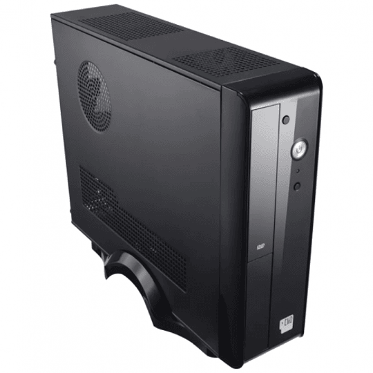 Gabinete Clio Slim con Fuente 500W, 2 x USB 3.0, Negro