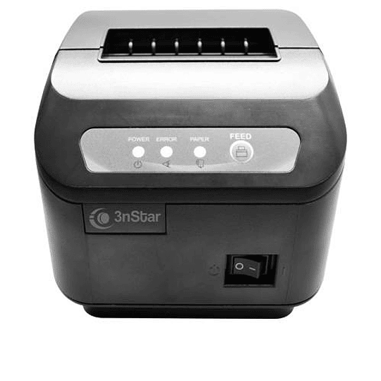 Impresora Térmica Directa de Recibos ( 80mm, Interfaz dual: USB + Serial, Direct thermal, 200 mm/sec, Alámbrico, Negro)