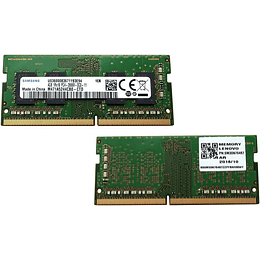 Memoria Samsung (4GB (1*4GB), 1RX16 PC4, 19200T, DDR4, 2400MHZ, 1.2V, SODIMM)