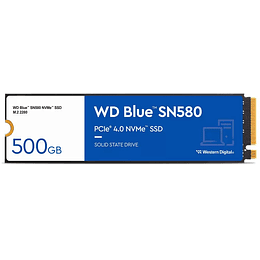 Unidad de estado sólido WD Blue ( Sn580, Nvme, 500GB, SSD Internal Storage)