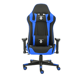 Silla Gamer Morpheus (Color Azul, Hasta 120Kg, Reposabrazos 2D, Reclinable)