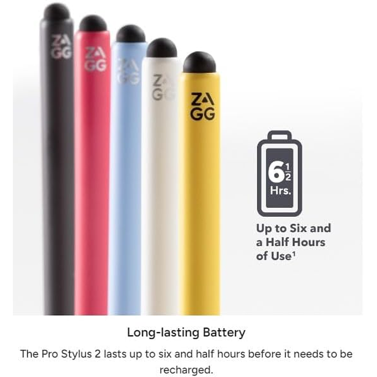 Lápiz Óptico ZAGG Pro stylus 2 con carga inalámbrica (Blanco) 2