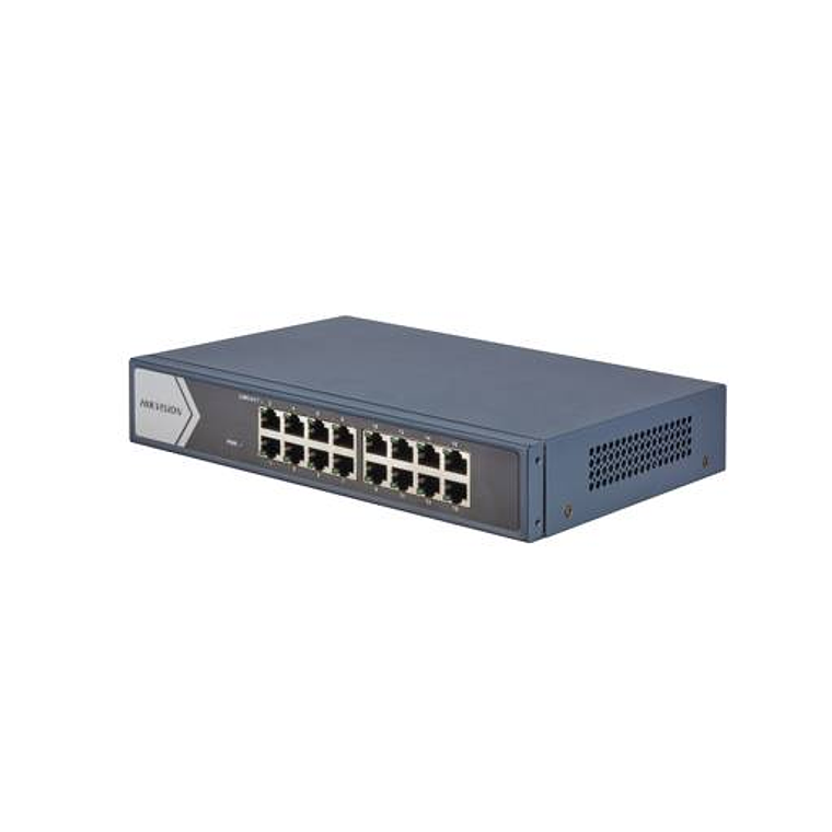 Switch 16 Puertos Hikvision (10/100/1000, Rackeable, No Administrable) 1