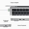 MacBook Air de 13,6“ (Chip M2, CPU 8 Core y GPU 10 Core, 8GB Ram, 512GB SSD) Silver