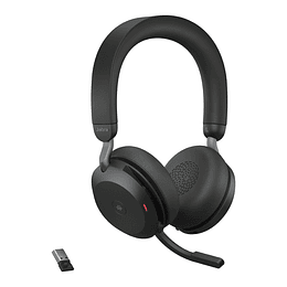 Audífonos con Micrófono Evolve2 75 ( Bluetooth, Inalámbrico, Negro)