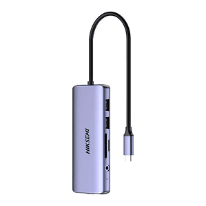 Estación de acoplamiento Hiksemi (USB C HDMI/VGA/RJ45/USB3.0)