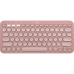 Teclado Logitech (Inalámbrico, con Bluetooth, Color Rosa)
