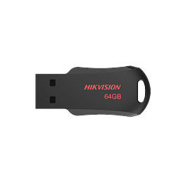 Pendrive Hikvision M200R, 64GB, USB 2.0 Tipo-A, Negro/Rojo