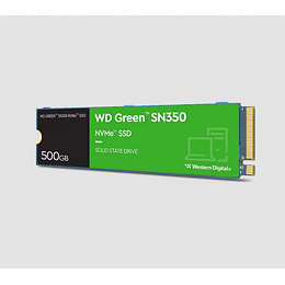 Disco de estado sólido interno WD Green SN350 ( SSD,  500 GB, M.2 2280 - PCIe 3.0 x4 (NVMe)