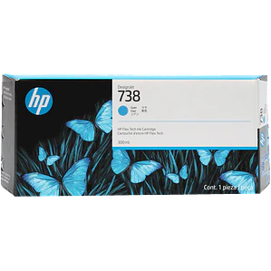 Cartucho de Tinta HP 738 color Cian 676M6A