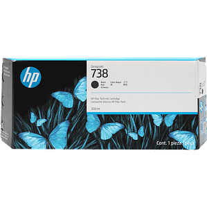 Cartucho de Tinta HP 738 color Negro 300ml (Negro) 498N8A