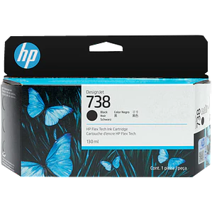 Cartucho de tinta HP 738 color negro Designjet de 130ml 498N4A