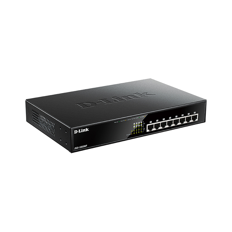 Switch 8 puertos D-Link DGS 1008MP - Conmutador sin gestionar montaje en rack 2