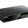 Switch 8 puertos D-Link DGS 1008MP - Conmutador sin gestionar montaje en rack