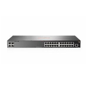Switch 24 Puertos HPE Aruba 2930F 24G PoE+ 4SFP - conmutador Gestionado montaje en rack