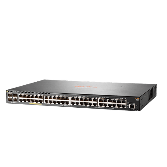 Switch 48 puertos HPE Aruba 2930F 48G PoE+ 4SFP - conmutador gestionado montaje en rack