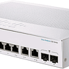 Switch 8 puertos Cisco Business 350 Series 350-8T-E-2G - Conmutador L3 gestionado 10/100/1000 + 2 x Gigabit SFP combinado 