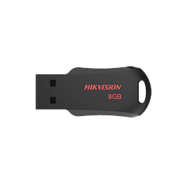 Pendrive Hikvision M200R (8GB, USB 2.0, Type-A, Negro, Rojo)