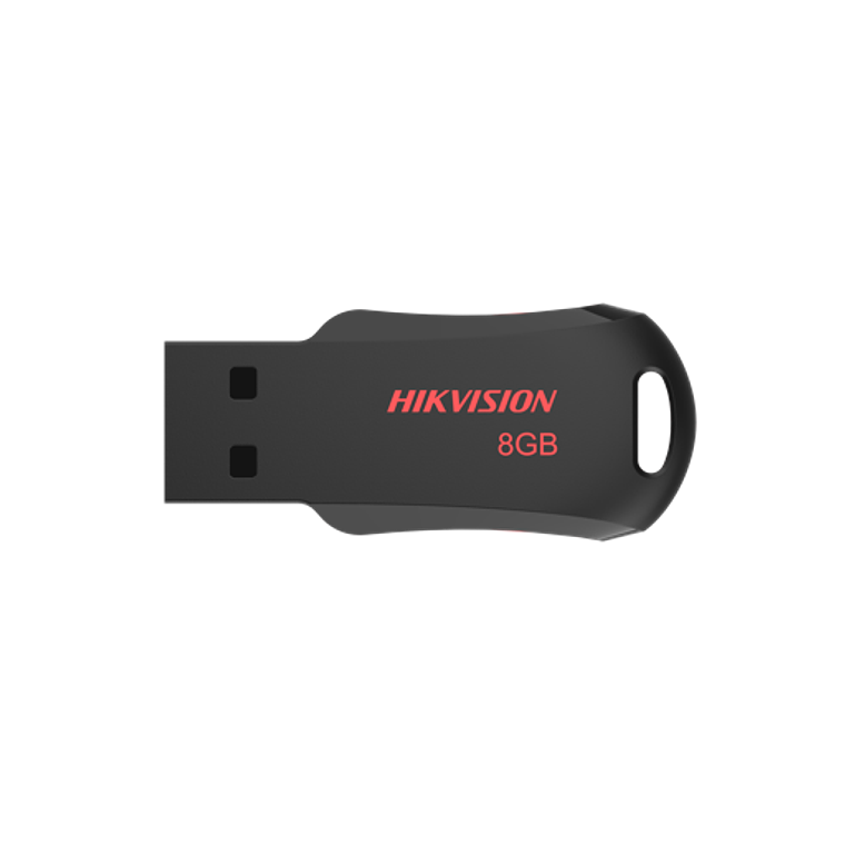 Pendrive Hikvision M200R (8GB, USB 2.0, Type-A, Negro, Rojo) 1