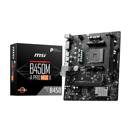 Placa Madre MSI B450M-A PRO MAX II ( AMD B450, AMD Ryzen™ 5000, 2xDDR4, 1xHDMI, 1xM.2, Micro-ATX)