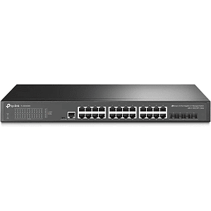 Switch gestionable JetStream de 24 puertos Gigabit L2+ con 4 ranuras SFP+ de 10GE - montaje en rack