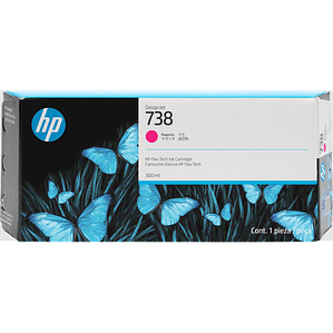 Cartucho de Tinta HP 738 color Magenta (300ml) 676M7A