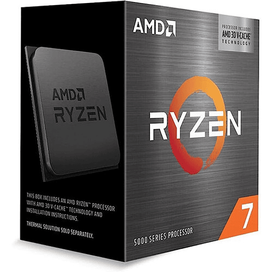 Procesador AMD Ryzen 7 5700X3D | S-AM4, 3GHz, 8-Core, 96MB L3 Cache, No Incluye Disipador