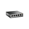 Switch 5 puertos RJ45 TP Link TL-SF1005P, 10/100 Mbps, Protección de sobrecargas