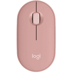Mouse Logitech Óptico Pebble 2 M350s ( Inalámbrico, RF + Bluetooth, 4000DPI, Rosa)